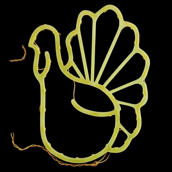 Thanksgiving Lighted Turkey Silhouette Window - Picture 13 of 13